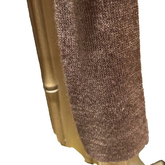 Ann Taylor LOFT Cardigan Brown Taupe Sweater -V-Neck button down sz medium - Picture 5 of 6